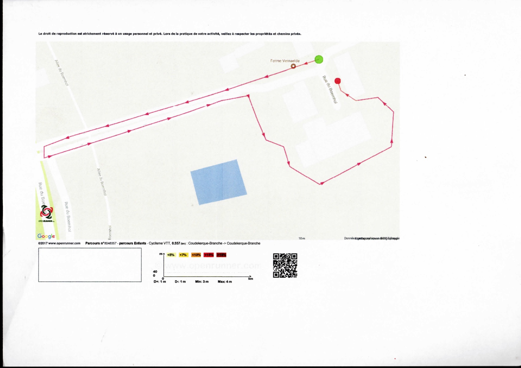 Parcours Baby 1300m